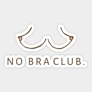 No Bra Club 1 Sticker